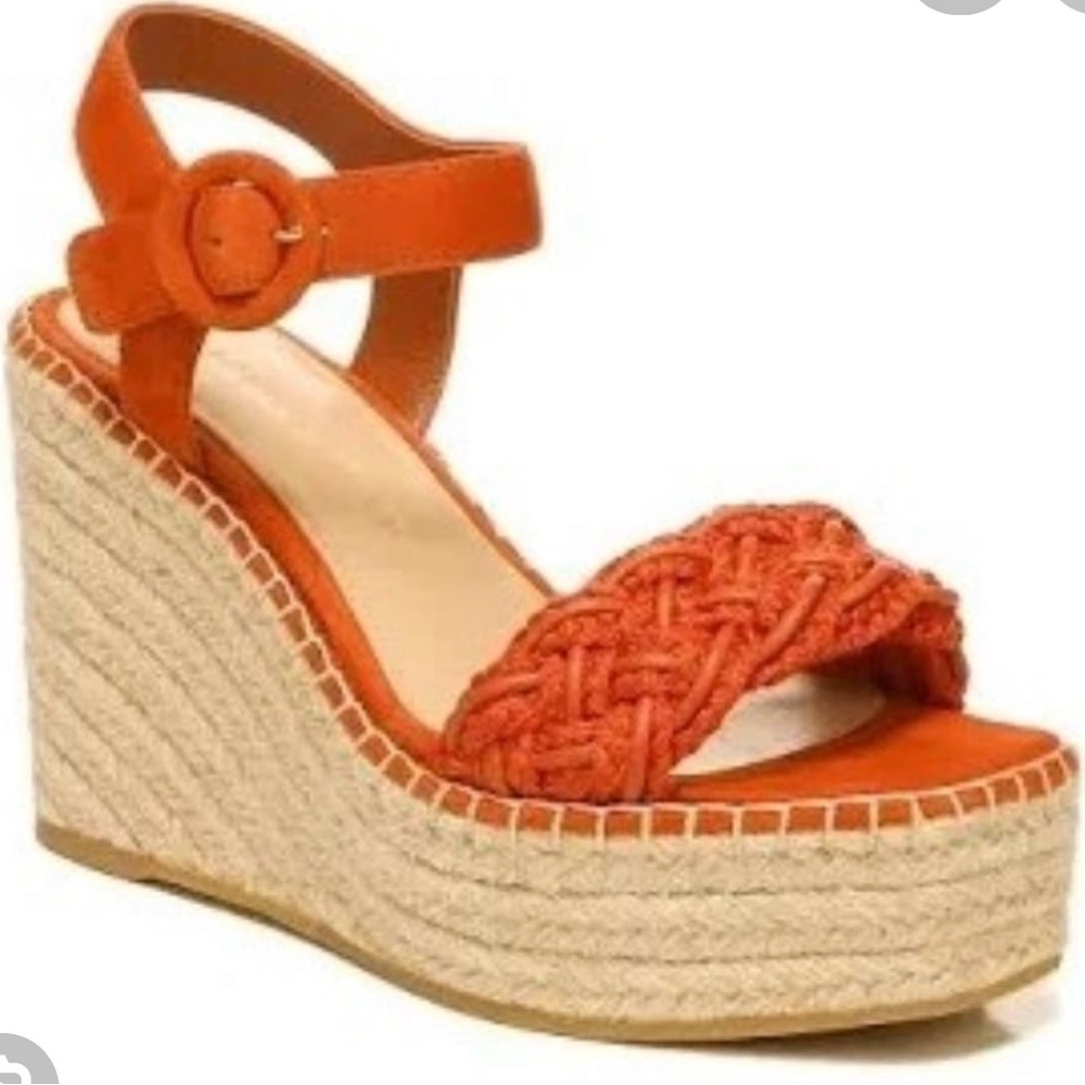 Veronica Beard Rema Woven Espadrille Platform Wedge Sandal